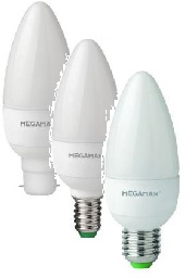 Megaman Economy LED Candle, 3.5W, Not Dimmable