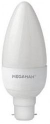 Megaman Gen2 LED Candle, 3.5W, B22, 2800K, 250lm, Not Dimmable