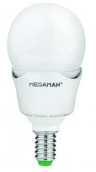Megaman LED Golf Ball, 7W, 2800K, 400lm, OPAL, Dimmable