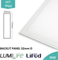  LUMiLife Backlit TPA-Rated Panel, 1200x300, 36W, CCT, UGR<19, 5yrs