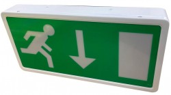 3W LED Emergency Exit Box, 3Hrs, IP20, 230V, Maint/Non-Maint
