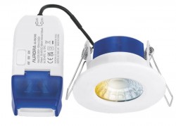 Aurora R6/CWS Fire-Rated IP65 Downlight, 4/6/8W, CCT, Dimmable