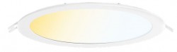 Aurora 9W LED Round Panel, IP44, 132mm Cut-Out, CCT-Switchable, 5yrs