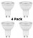 4PACK Energizer LED GU10, 3.6W=50W, 6500K, 36D, Dimmable