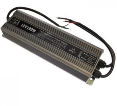 100W LED Transformer / Driver, 12V Output, IP67, (Not Dimmable)
