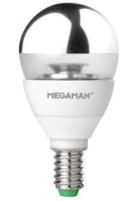 Megaman LED GLS Crown Silver, 5W, E14, Dimmable