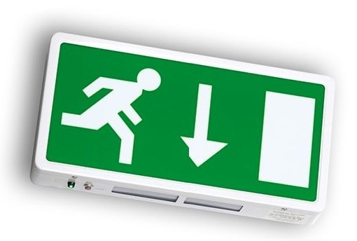OEM 3.6V Battery Powered Exit Sign Ceiling Mounted IP65 Waterproof