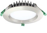 LUMiLife LED Downlight, 18W, IP54, Dimmable, Brushed Nickel Bezel, 145mm Cut-out