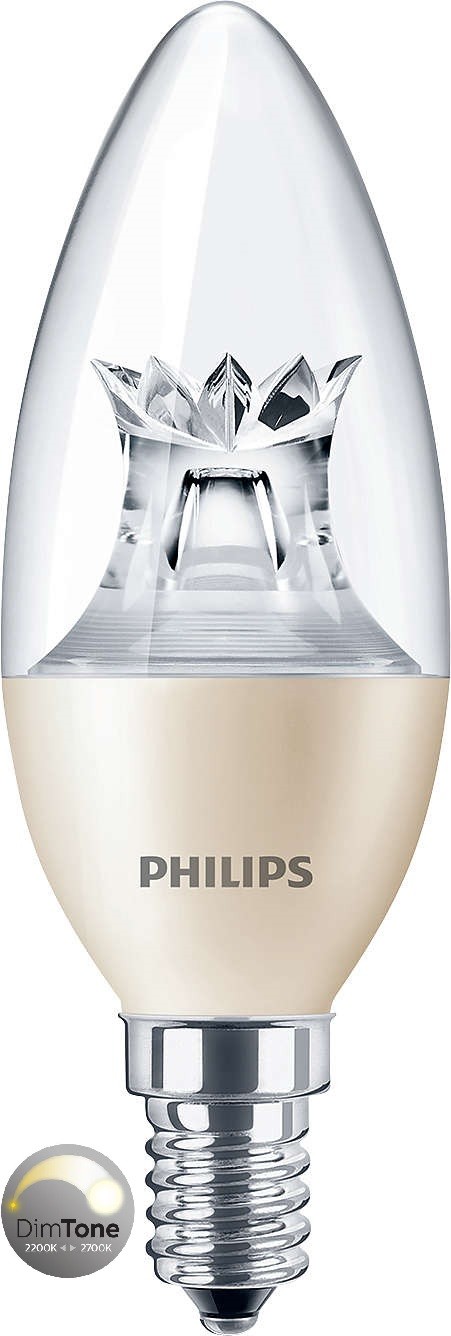 Philips 8w = 60w E14 Small Screw Cap Dimond Spark LED Dimmable Candle  Lamp 