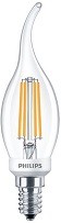 Philips LED Classic Filament Candle 5W=40W, Flametip, E14, Dimmable