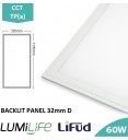 LUMiLife Backlit LED Panel, 1200x600, 60W, CCT, UGR