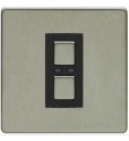 Lightwave - Remote Control 1-Gang 2-Way Dimmer Stainless Steel