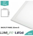 LUMiLife Backlit LED Panel, 300x300, 18W, CCT, UGR