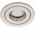 Ansell iCage Mini, Fire Rated Downlight, IP65 Shower, SATIN CHROME