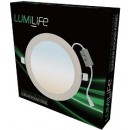 LUMiLife 18W LED Slim Round Panel, 200mm cut-out, CCT-Switchable