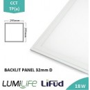 LUMiLife Backlit LED Panel, 300x300, 18W, CCT, UGR