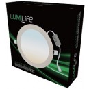 LUMiLife 6W LED Slim Round Panel, 105mm cut-out, CCT-Switchable