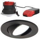Ansell Prism Pro Fire Rated Gimbal Downlight 7W, CCT, Black, APRILEDP/G/BLK