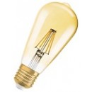 Osram 1906 Vintage GOLD LED ST64 Filament 7W=55W, 2500K, E27, Dimmable