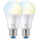 Philips WIZ LED GLS Twin Pack, 7W, E27 2700K-6500K Tunable Smart Bulb
