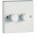 Varilight V-Pro 2 Gang 100W/Gang 2 Way Silent LED Dimmer Switch - White