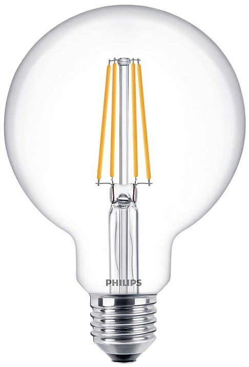 Ampoule LED filament dimmable PHILIPS Modern E27 6,5W(=20W) 200lm LEDbulb  Giant globe - 315396
